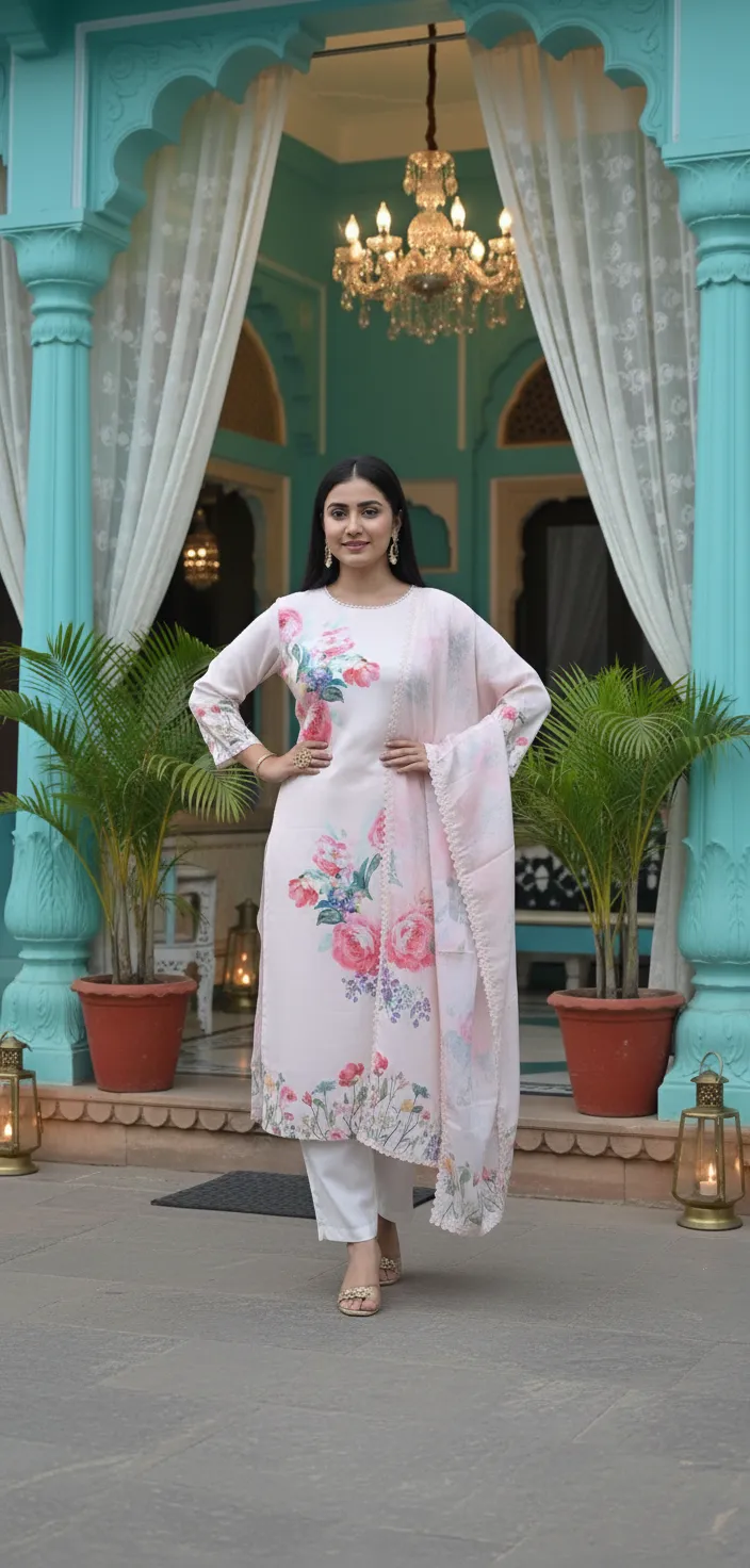 AI-generated professional backgrounds for Myntra fashion products